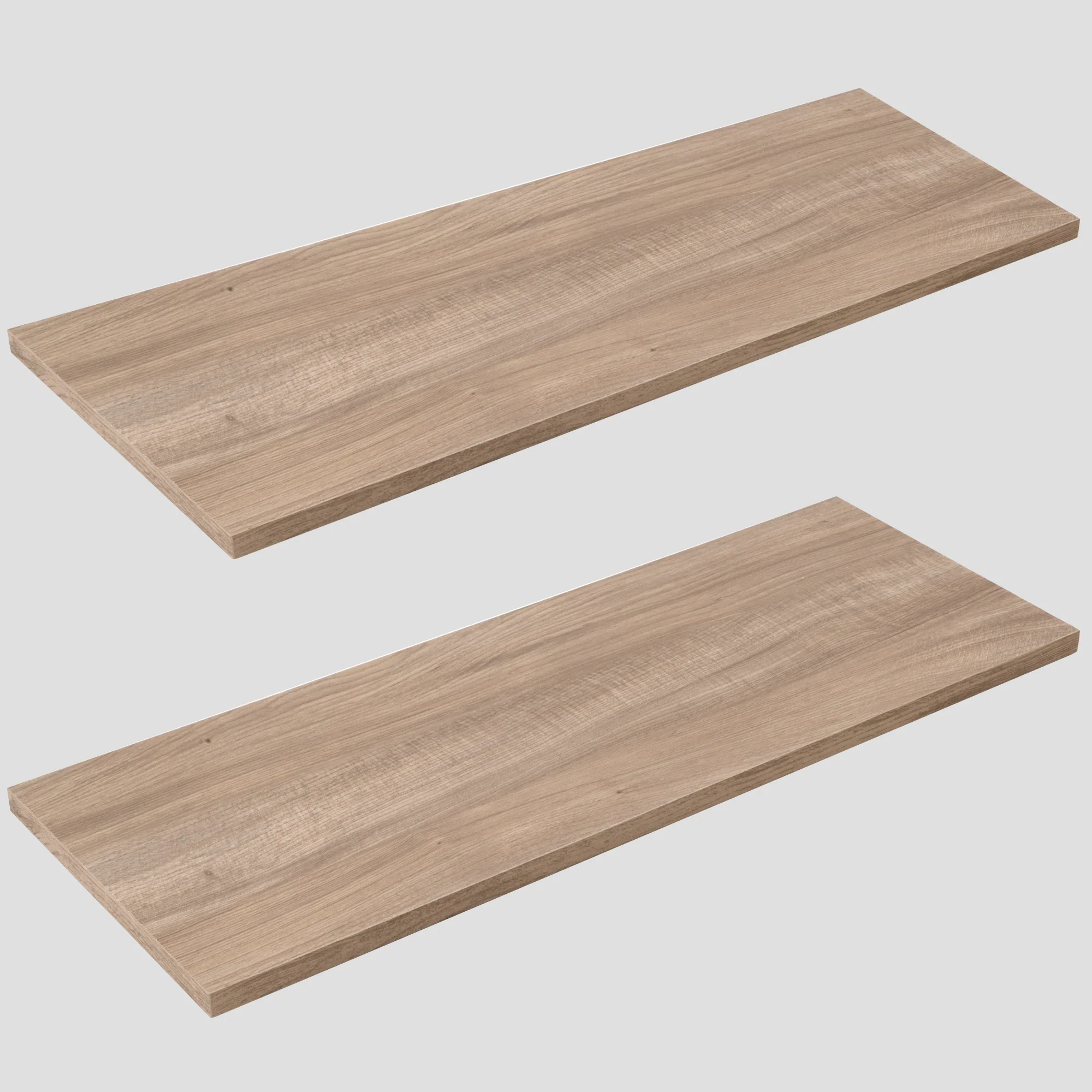 2-Tier Premium Shelving Kit, Light Oak - Image 11