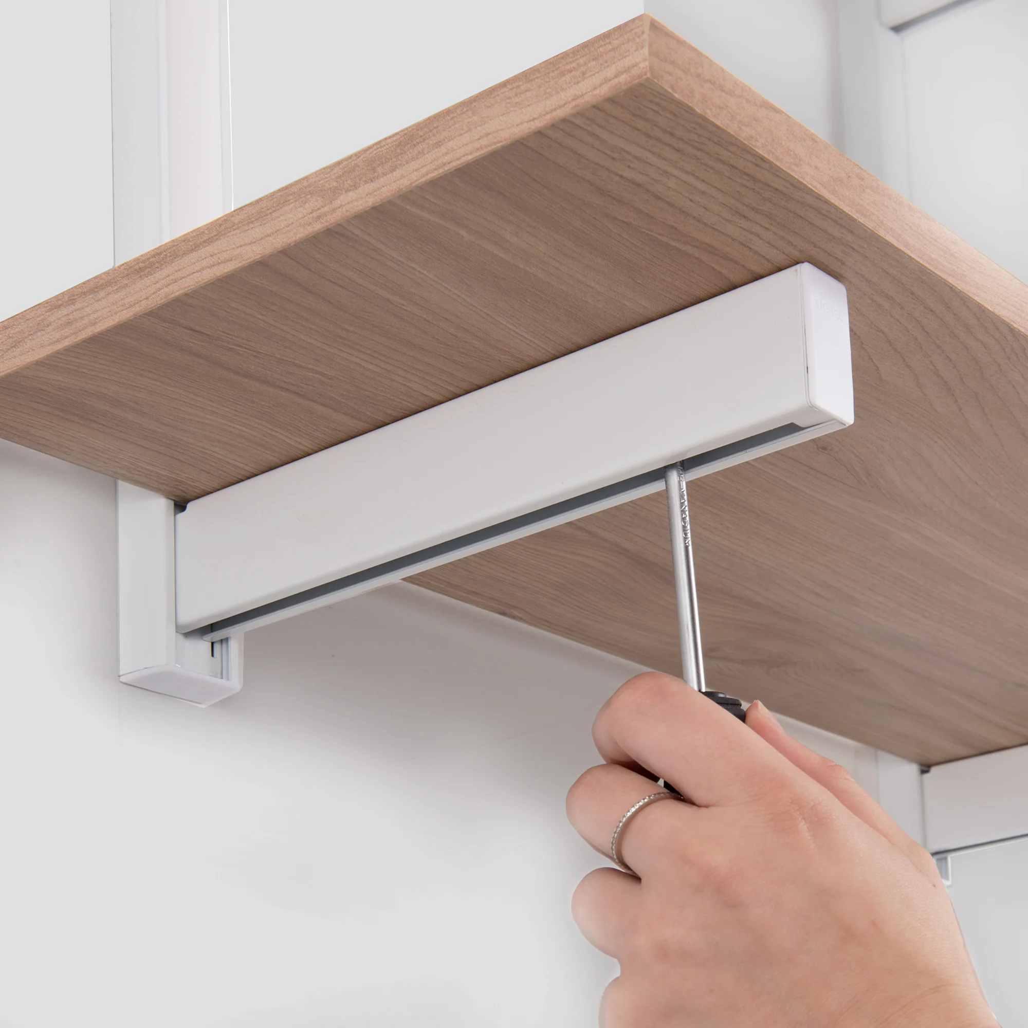 2-Tier Premium Shelving Kit, Light Oak - Image 7