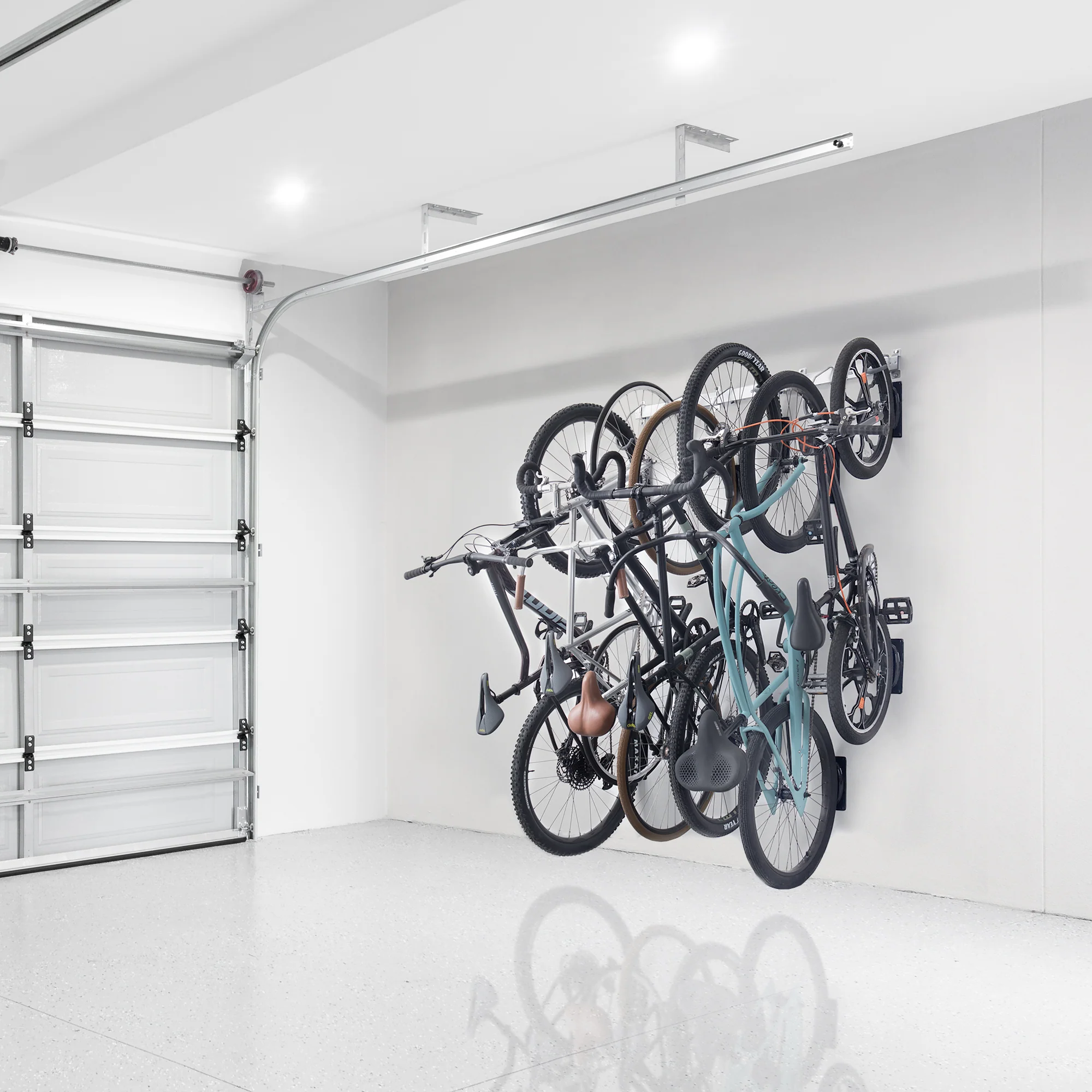 Six Bike Wall Mounted Rail Rack - Image 5