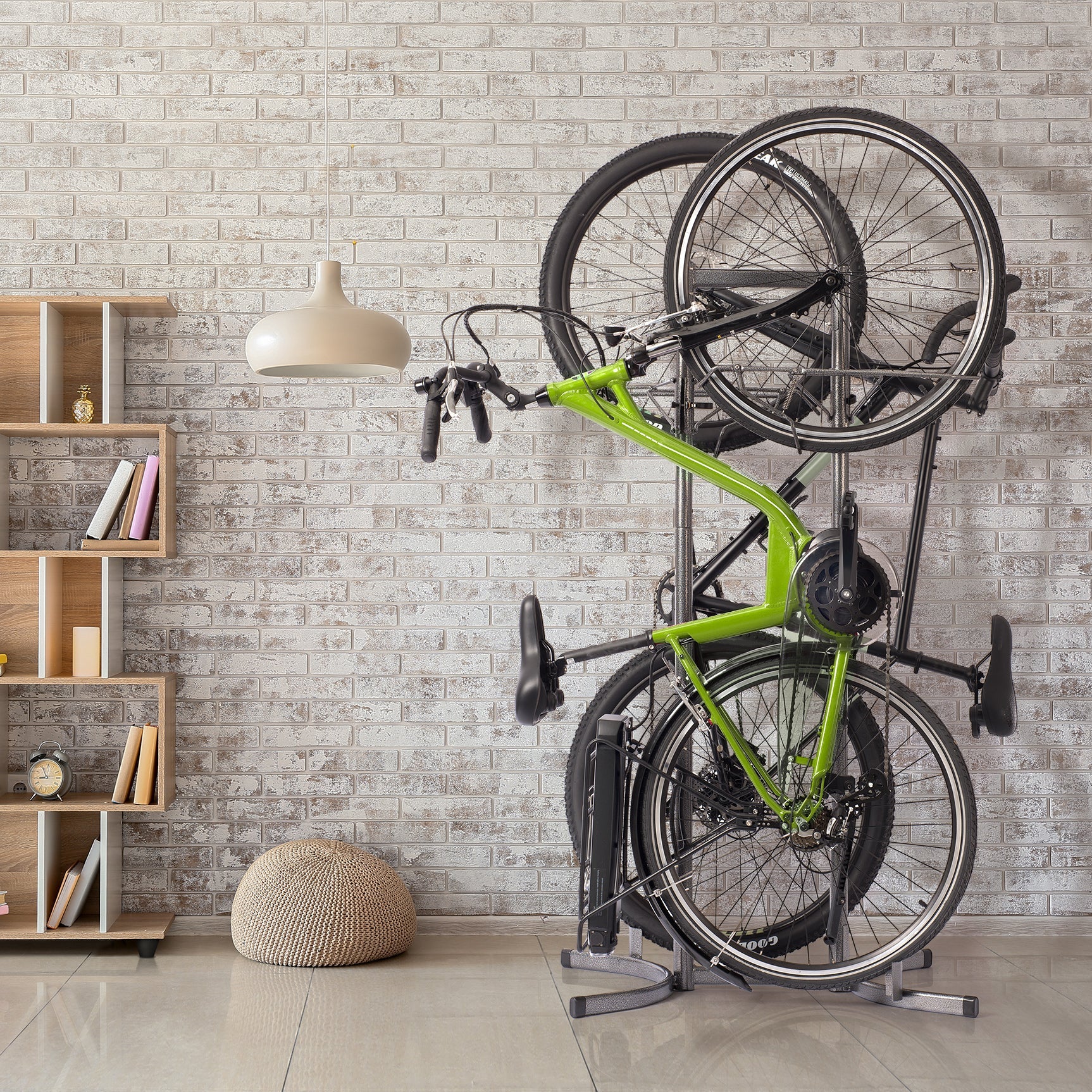 Heavy Duty Two Bike Upright Stand - Image 9