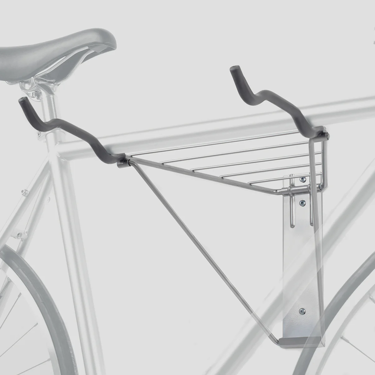 Two Bike Wall Mount Rack with Shelf - Image 9