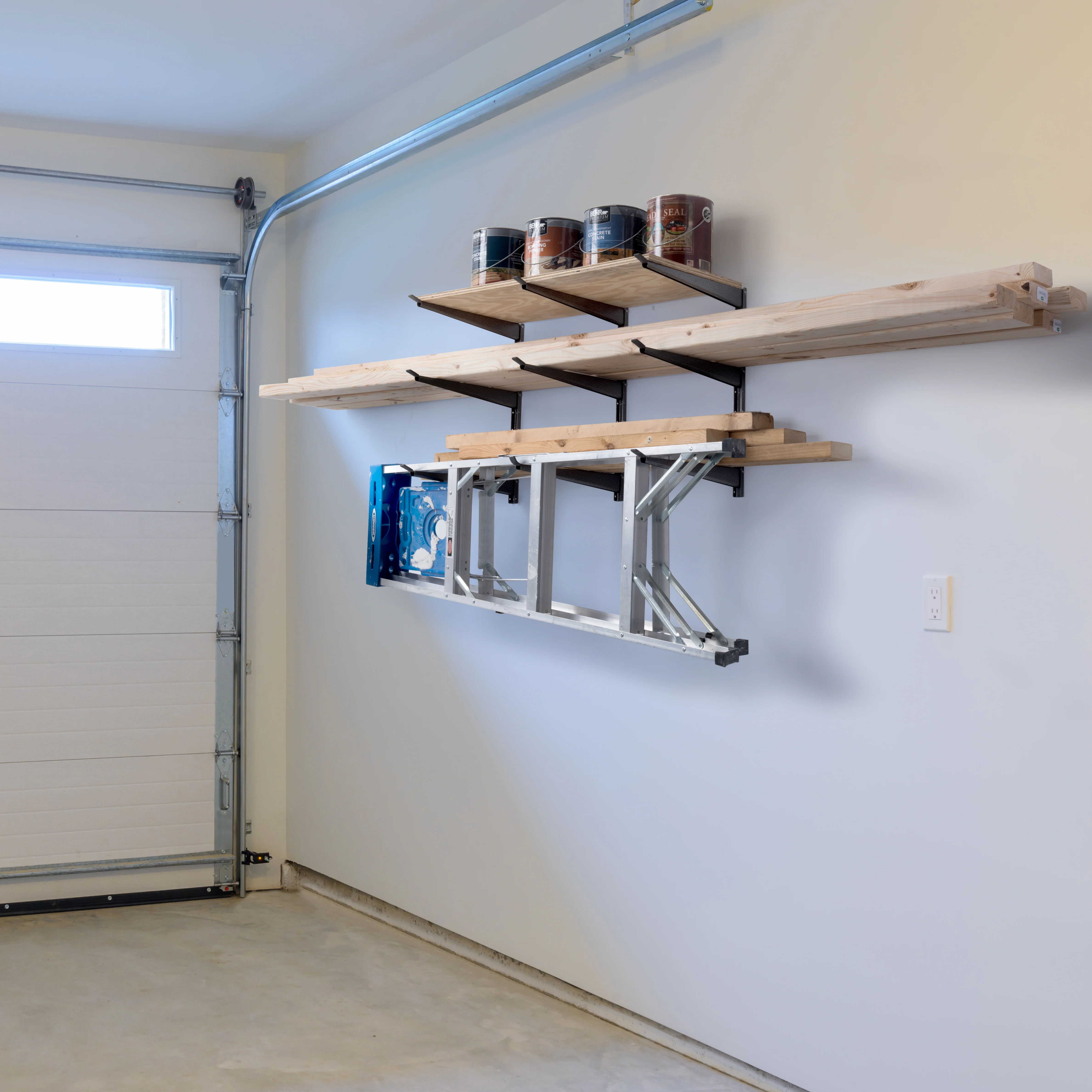 Wide 3-Tier Heavy Duty Wall Storage Rack - Image 3